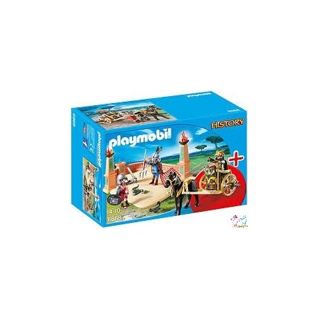 ARENA GLADIADORES+CARRO PLAYMOBIL