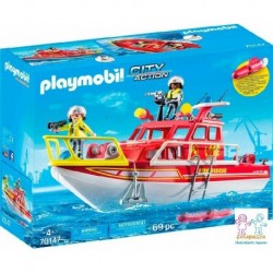 BARCO RESCATE PLAYMOBIL CITY ACTION