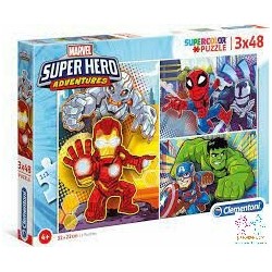 PUZZLE 3X48 PZAS. SUPER HERO