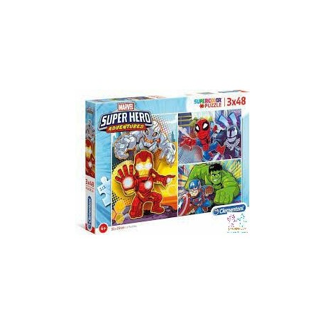 PUZZLE 3X48 PZAS. SUPER HERO