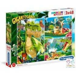 PUZZLE 3X48 PZAS. GIGANTOSAURUS