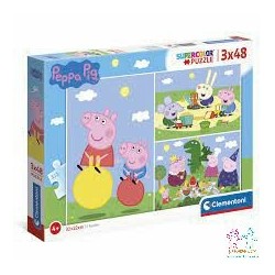 PUZZLE 3X48 PZAS. PEPPA PIG