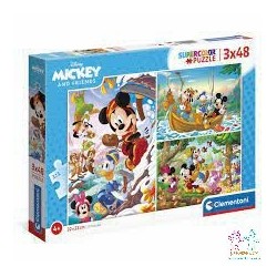 PUZZLE 3X48 PZAS. MICKEY Y AMIGOS