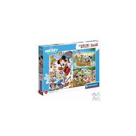 PUZZLE 3X48 PZAS. MICKEY Y AMIGOS