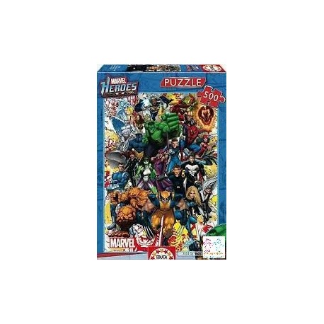 PUZZLE 500 PZAS. HEROES MARVEL