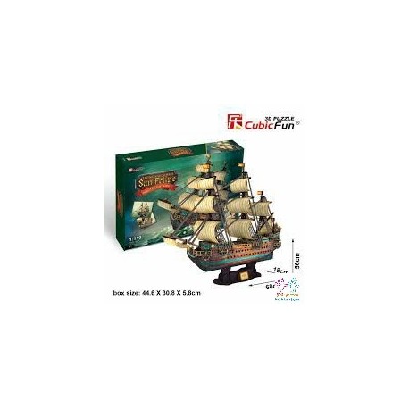 PUZZLE 3D BARCO SAN FELIPE 248 PZAS