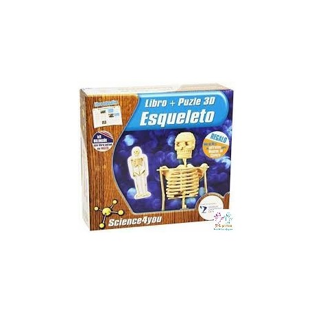 LIBRO PUZZLE 3D ESQUELETO