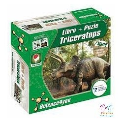 LIBRO +PUZZLE TRICERATOPS