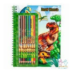 Dino World Libro de Colorear con lapices