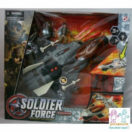 SET AVION FIGURA SOLDIER FORCE