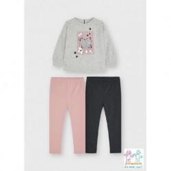 Conj. leggings 2 pantalones