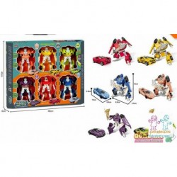 SET 6 ROBOTS TRANSFORMABLES WARRIOR