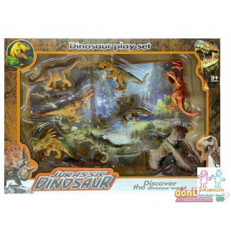 SET 8 DINOSAURIOS JURASSIC DINOS