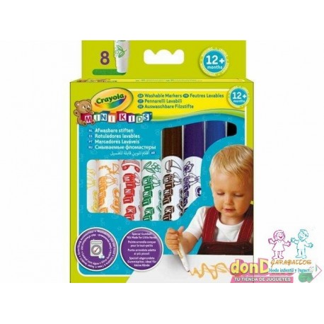 8 ROTULADORES LAVABLES MINI KIDS