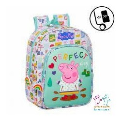 MOCHILA COLEGIAL PEPPA PIG 34CM