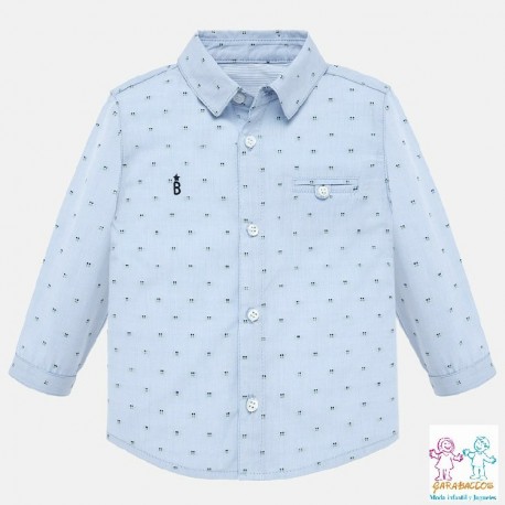 Camisa m/l jacquard