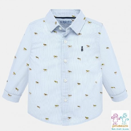 Camisa m/l estampada