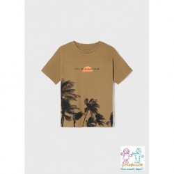 Camiseta m/c print palmeras