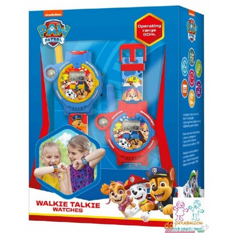 RELOJ WALKIE TALKIE 2EN1 PAW PATROL