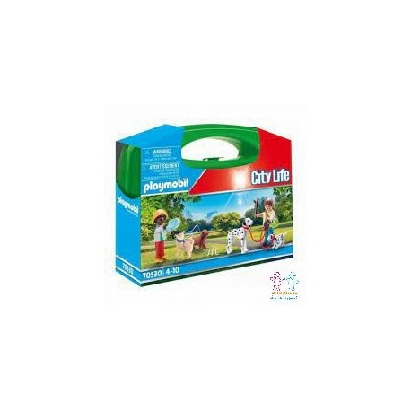 MALETIN PASEO DE PERROS PLAYMOBIL