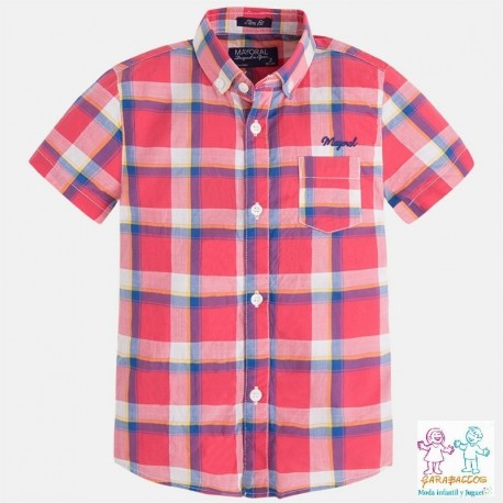 CAMISA M/C CUADROS SLIM FIT