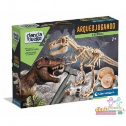 T-REX GIGANTE ARQUEOJUGANDO