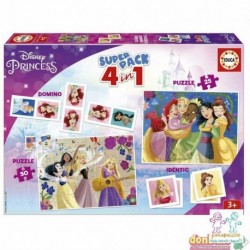 SUPERPACK 4 EN 1 PRINCESAS DISNEY