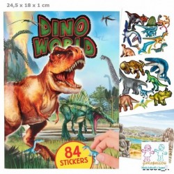 Dino World con pegatinas en relieve