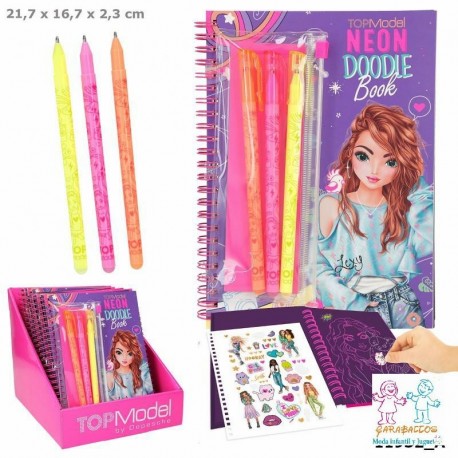 TOPModel Doodle Book neón con set d