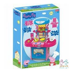 COCINA MEGA PEPPA PIG 15 PZAS.